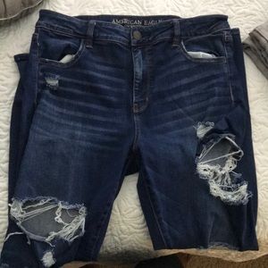 American Eagle Distressed Super Stretch Jeans